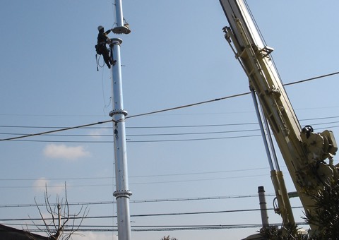 携帯電話基地局の建設